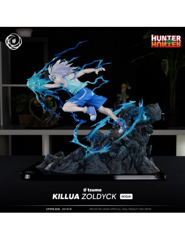 HUNTER x HUNTER Killua Zoldyck Tsume Ikigai Statue in Brown Box Available Now