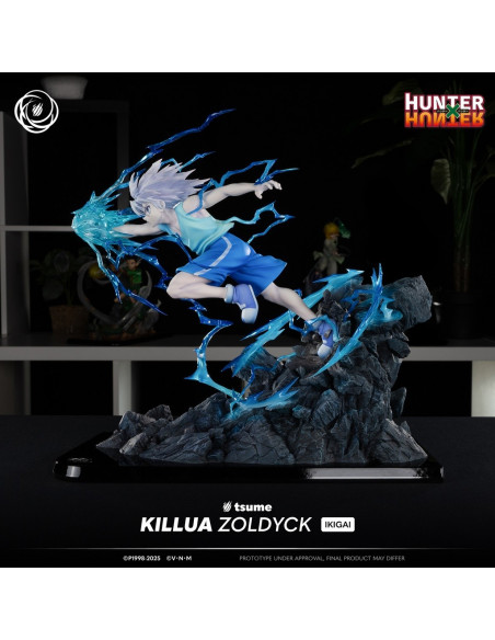 HUNTER x HUNTER Killua Zoldyck Tsume Ikigai Statue in Brown Box Available Now