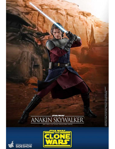 STAR WARS The Clone Wars Anakin Skywalker 1/6 Hot Toys Sideshow EXCLUSIVE TMS019