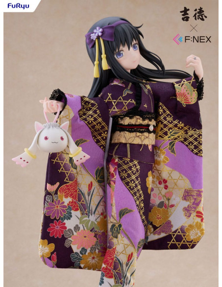 Puella Magi Madoka Magica F:NEX PVC Statue 1/4 Rebellion Homura Akemi Japanese Doll 45 cm
