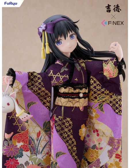Puella Magi Madoka Magica F:NEX PVC Statue 1/4 Rebellion Homura Akemi Japanese Doll 45 cm