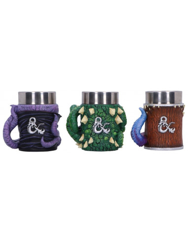 Dungeons & Dragons Set of 3 Mini Tankards Mini Monster 9 cm