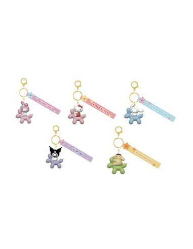 Sanrio Balloon Series Keychain with Hand Strap Hello Kitty and Friends Display (12)