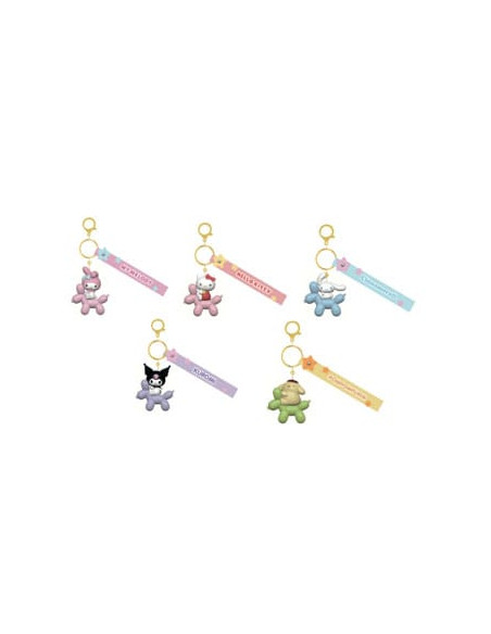 Sanrio Balloon Series Keychain with Hand Strap Hello Kitty and Friends Display (12)