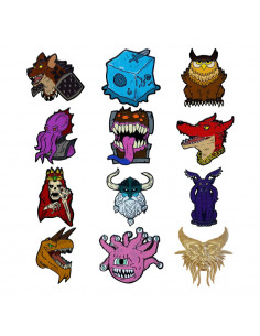 Dungeons & Dragons World Pin Badge Display 50th Anniversary Mystery Pin Badge (12)