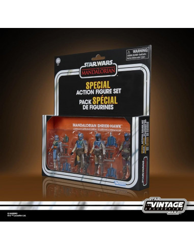 Star Wars The Mandalorian Vintage Collection Action Figure 4-Pack Mandalorian Shriek-Hawk 10 cm