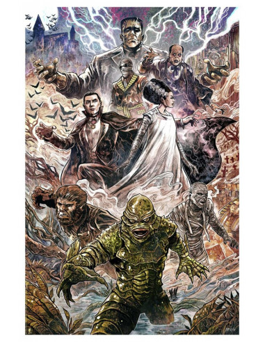 Universal Monsters Art Print Universal Monsters by Vincenzo Riccardi 61 x 41 cm - unframed