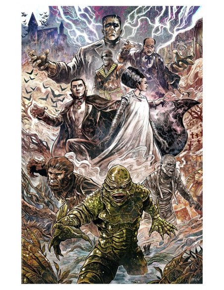 Universal Monsters Art Print Universal Monsters by Vincenzo Riccardi 61 x 41 cm - unframed