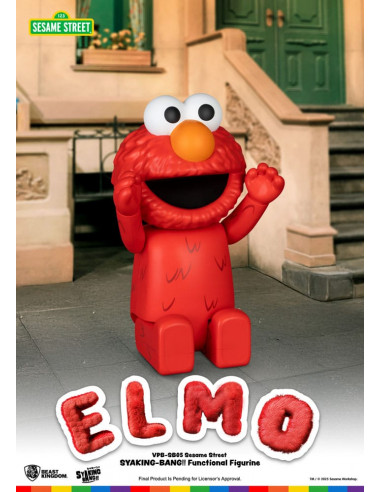 Sesame Street Syaking Bang Vinyl Piggy Bank Elmo 47 cm