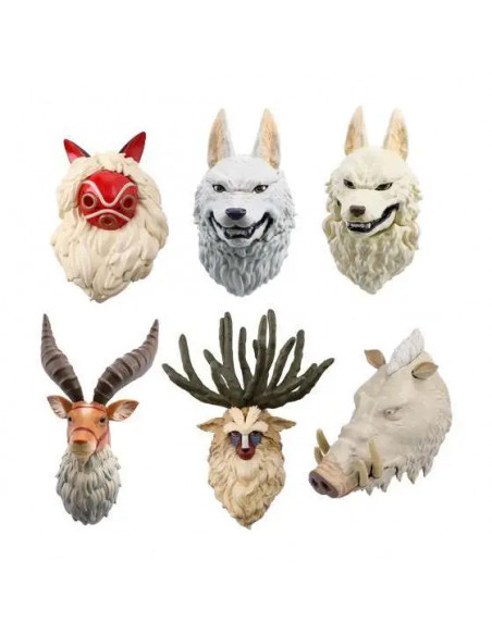 PRINCESS MONONOKE ASSORTED 3D CHARACTER MAGNET (6)