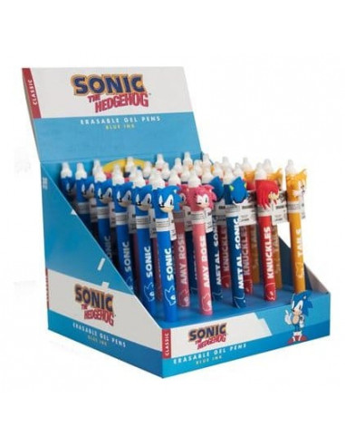 Sonic - The Hedgehog Erasable Gel Pen Characters Display (30)