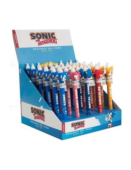 Sonic - The Hedgehog Erasable Gel Pen Characters Display (30)