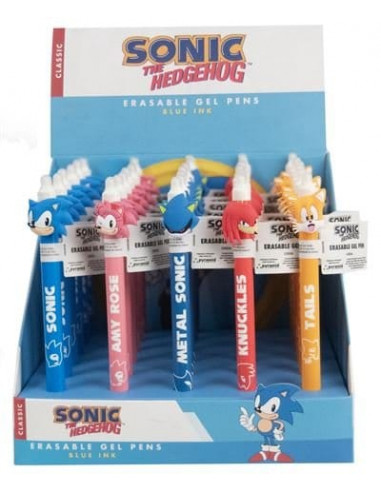 Sonic - The Hedgehog Erasable Gel Pen Characters Display (30)