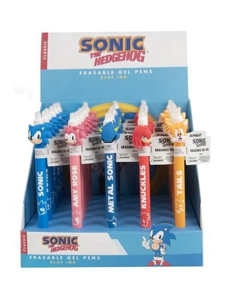 Sonic - The Hedgehog Erasable Gel Pen Characters Display (30)