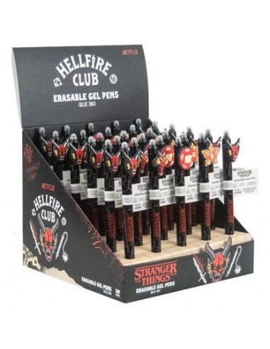 Stranger Things Erasable Gel Pen Hellfire Club Display (30)