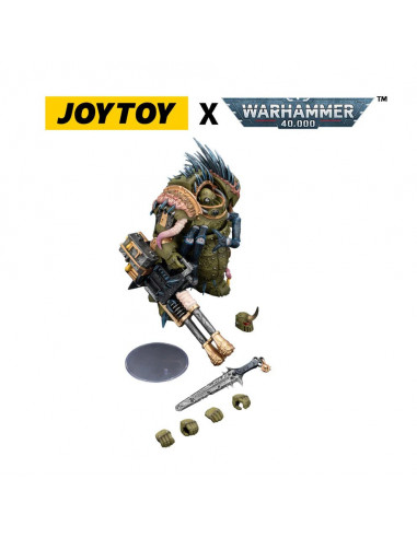 Warhammer 40,000 Action Figure Death Guard Blightlord Terminator 1 with Reaper Autocannon and Bubotic Blades 14 cm