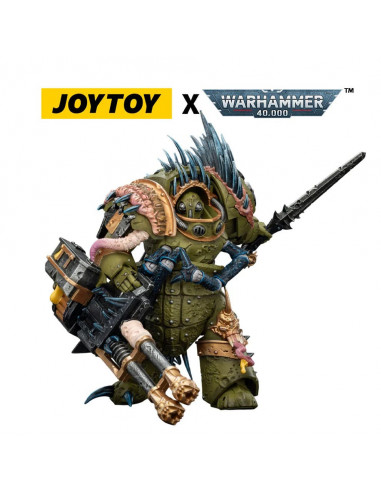 Warhammer 40,000 Action Figure Death Guard Blightlord Terminator 1 with Reaper Autocannon and Bubotic Blades 14 cm