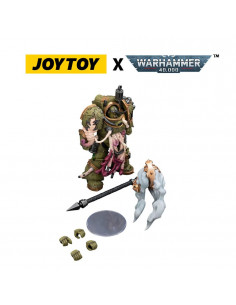 Warhammer 40,000 Action Figure Death Guard Blightlord Terminator 2 with Flail of Corruption 14 cm