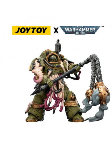 Warhammer 40,000 Action Figure Death Guard Blightlord Terminator 2 with Flail of Corruption 14 cm