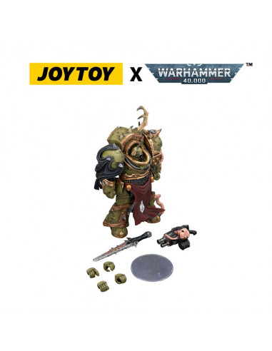 Warhammer 40,000 Action Figure Death Guard Blightlord Terminator 3 with Combi-bolter and Bubotic Blade 14 cm