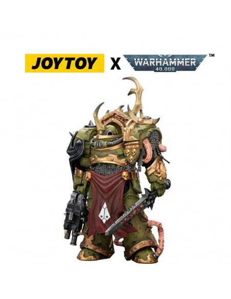 Warhammer 40,000 Action Figure Death Guard Blightlord Terminator 3 with Combi-bolter and Bubotic Blade 14 cm