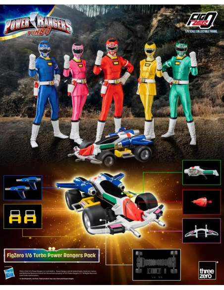 POWER RANGERS TURBO 1/6 FIGURE 5-PACK