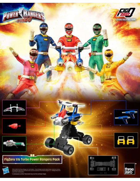 POWER RANGERS TURBO 1/6 FIGURE 5-PACK