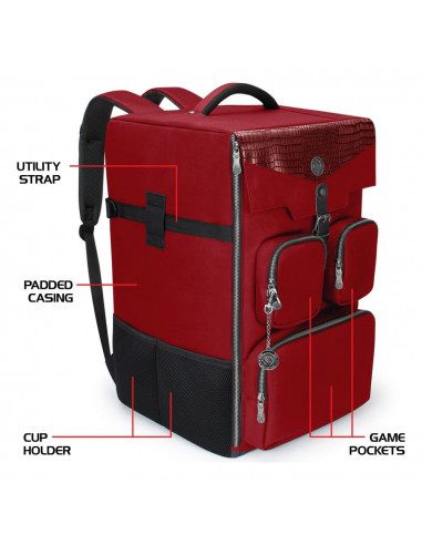 Enhance Board Game Backpack Collector's Edition Red