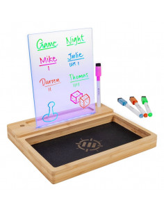 Enhance Tabletop LED Writing Board & Dice Tray Clear 2