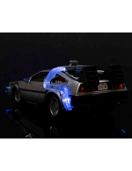 BACK TO THE FUTURE PART 1 1982 TIME MACHINE DELOREAN REMOTE CONTROL 1/16 DIE-CAST MODEL
