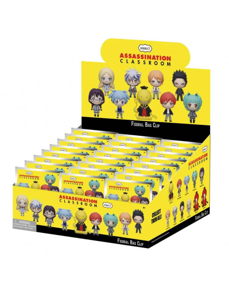 ASSASSINATION CLASSROOM S1 BAG CLIP BLIND BOX DISPLAY (24)