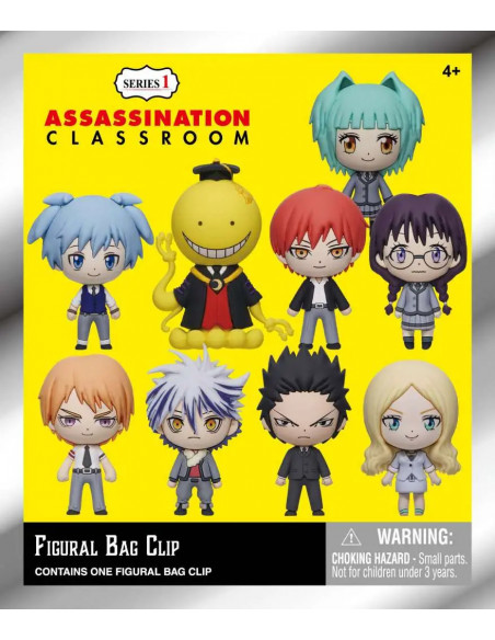 ASSASSINATION CLASSROOM S1 BAG CLIP BLIND BOX DISPLAY (24)