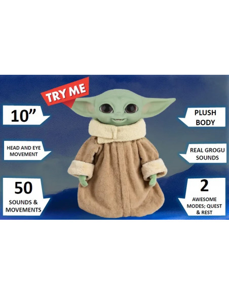 STAR WARS THE MANDALORIAN AND GROGU ACTION BUDDY GROGU