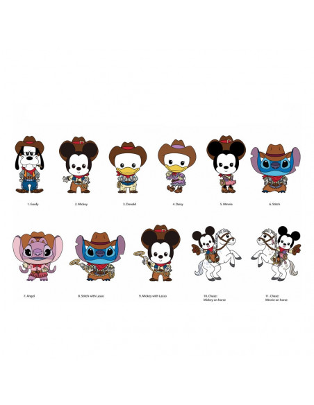 Disney Classic Western 3D Foam Bag Clips Series 72 Display (24)
