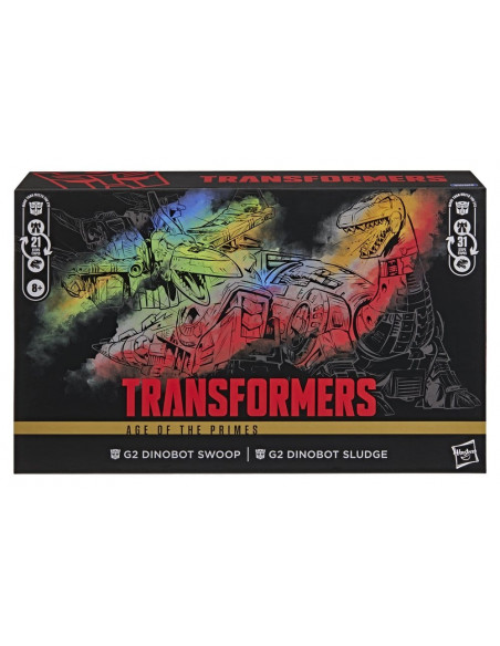 Transformers Age of the Primes Leader Class Action Figure 2-Pack G2 G2 Dinobot Swoop &amp