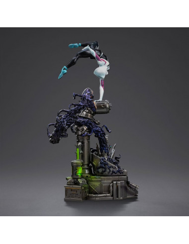 Spider-Man vs Villains Art Scale Statue 1/10 Ghost Spider Diorama  34 cm