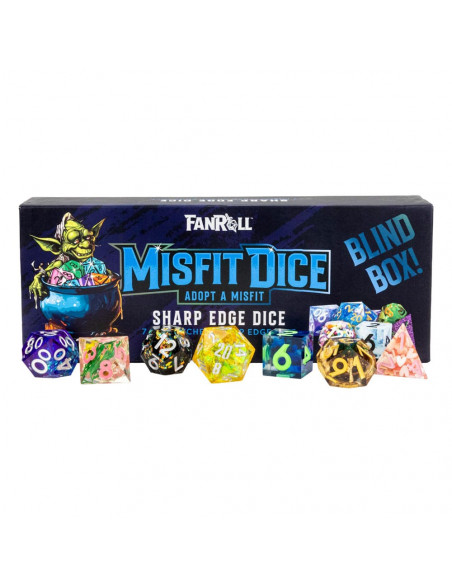 Misfit Adopt a Misfit Dice Set Blind Box Sharp Edge Dice Assortment (12)