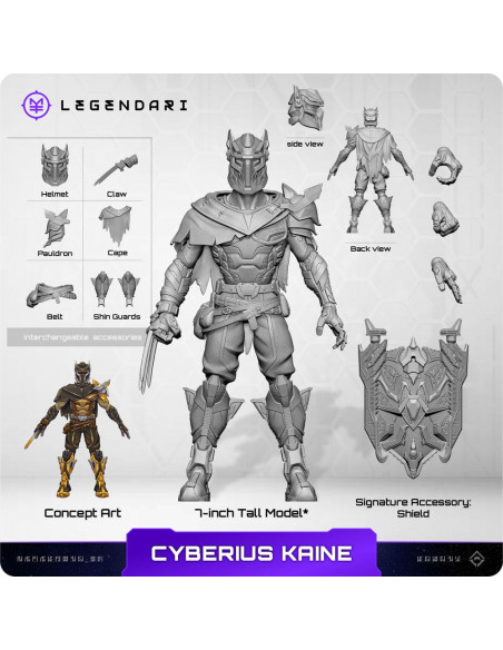 Legendari Actionfigur 1/10 Cyberius Kaine 18 cm