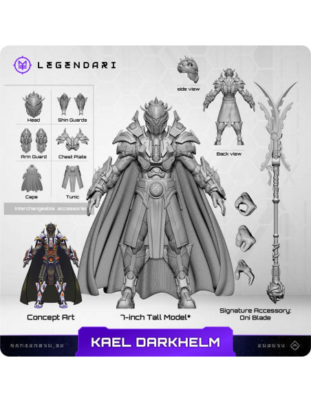 Legendari Actionfigur 1/10 Kael Darkhelm 18 cm