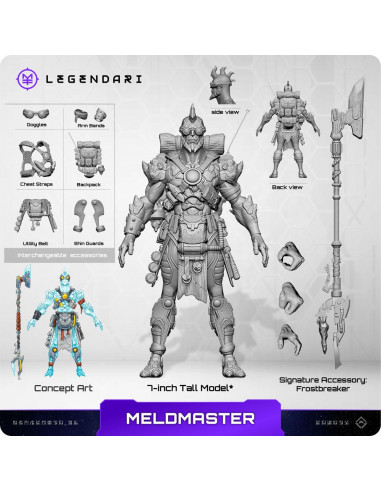 Legendari Actionfigur 1/10 Meld Master 18 cm