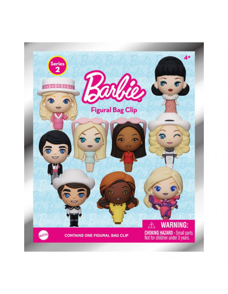 Barbie 3D Foam Bag Clips Series 2 Display (24)