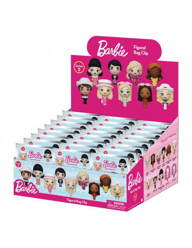 Barbie 3D Foam Bag Clips Series 2 Display (24)