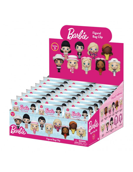 Barbie 3D Foam Bag Clips Series 2 Display (24)