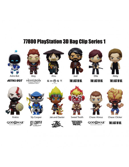 Playstation 3D Foam Bag Clips Series 1 Display (24)
