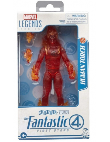 The Fantastic Four 4 First Steps Action Figure Human Torch Marvel Legends Hasbro