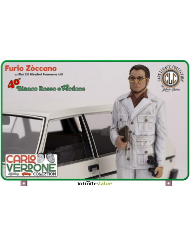 FIilm 1981 Bianco Rosso e Verdone Carlo- Furio 131 Panorama 1:18 Infinite statue