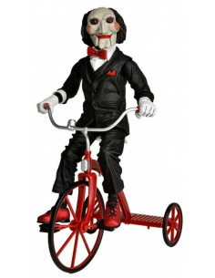 Saw L' enigmista Action Figure Billy Puppet on Tricycle Push Button Sound NECA