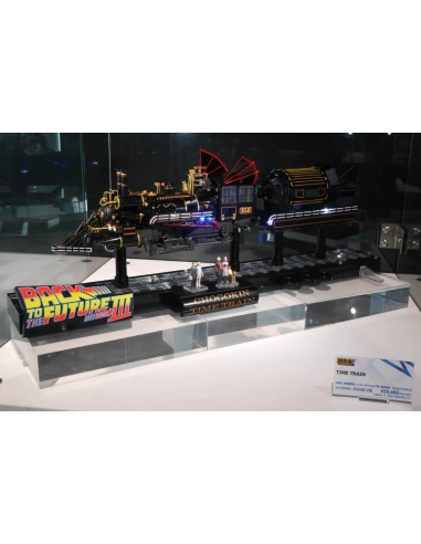 RITORNO AL FUTURO Back to the Future Time Train + Mini Figures Chogokin Bandai