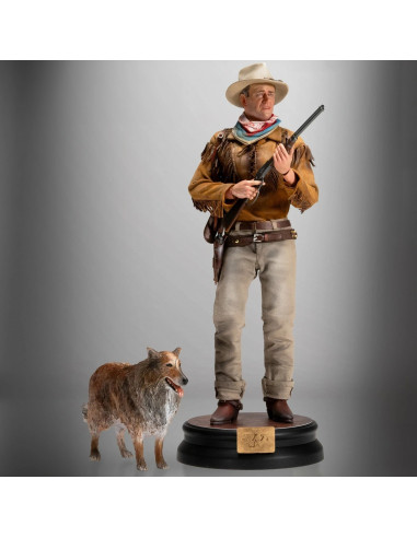 THE DUKE John Wayne & Dog Sam Deluxe Action Figure Scale 1/6 Infinite Statue