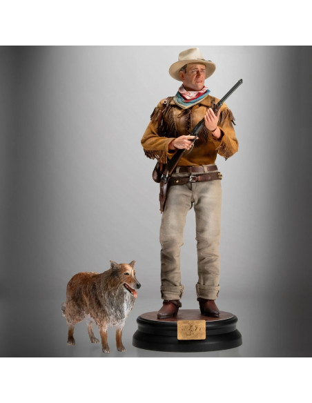 THE DUKE John Wayne & Dog Sam Deluxe Action Figure Scale 1/6 Infinite Statue